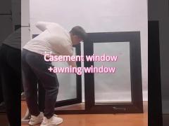 Waterproof Weatherproof Aluminium Slat Window Awning Black Aluminum Frame Awning Windows