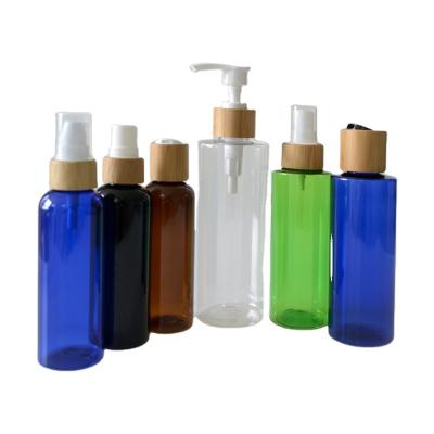 China Personal Care 30ml 50ml 60ml 80ml 100ml 120ml 150ml 200ml 250ml 500ml 1000ml Plastic Spray Bottle With Bamboo Spout Pump Sprayer Cap for sale