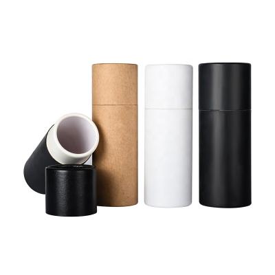 China Hot Sale 10ml 15ml 20ml 30ml 50ml 60ml 100ml 120ml Materials Recycled White Brown Black Brown Cosmetic Packaging Paper Tubes for sale