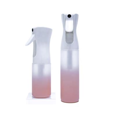 China Hair Extensions & Wigs Packaging Gradient Color Hair Salon Barber Tools 200ml 300ml Fine Mist Plastic Spray Bottle for sale