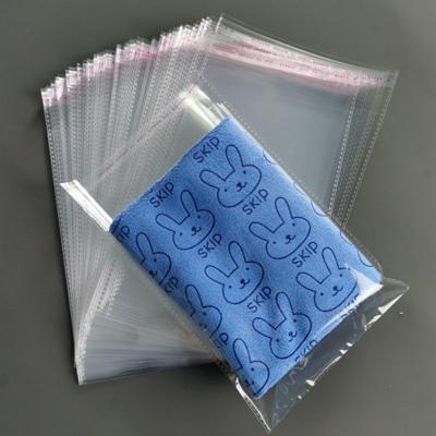 China Disposable Customize Resealable Self Adhesive Cello Bags PP Plastic Sachet for sale