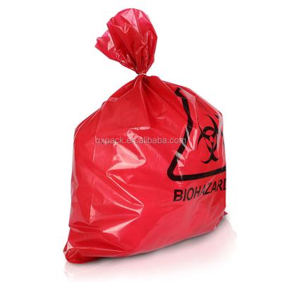 China Hospital Bag Waste Medical Plastic Disposable Autoclavable Autoclavable Drawstring With Custom Bio Hospital Biohazard Specimen Bags for sale