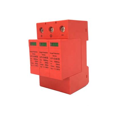 China UL94-V0 Flame Retardant Plastics 1000V PV SPD 3P 20-40KA Surge Surge Device For Solar System for sale