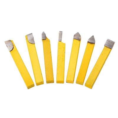 China Alloy Tool External/Internal/Wire Turning Carbide Welded Inclined Lathe Tools Turning Tool 8*8 Alloy Tool 8*8 Instrument Lathe Milling Weld Bit Welding Turning Yellow Welding Knife for sale