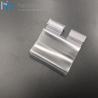 China Plastic Hiplastics APEHP35 Customized Clear Plastic Shelf Price Tag Label Holders For Hanshow ESL for sale