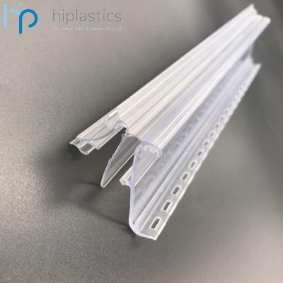 China Hiplasitcs ABINC46 Plastic Clear PVC E-Paper Price Tag Ticket Plastic Label Holder For Supermarket Shelf for sale