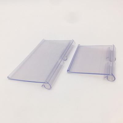 China HiPlastics VH25 39 Wholesale Extrusion PVC Hook Price Tag Plastic Rack For Supermarket for sale