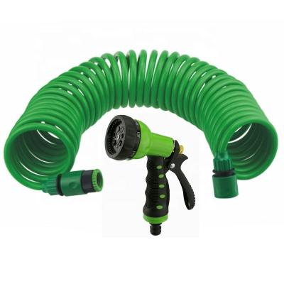 China GARDEN EVA COIL HOSE adjustable SET SPRING SPRINKLER HOSE WITH SG1800 QUICK CONNECTOR for sale