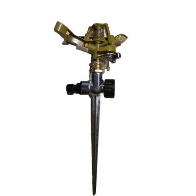 China Zinc Garden Sprinkler With Metal Spike , Rotary Metal Sprinkler SG3203 for sale