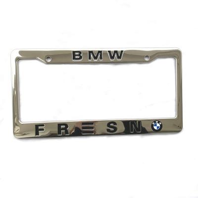 China Custom Metal License Plate Frame USA and CANADA Size Custom Stainless Steel License Plate Plate Frame Car License Plate Holder Cover for sale