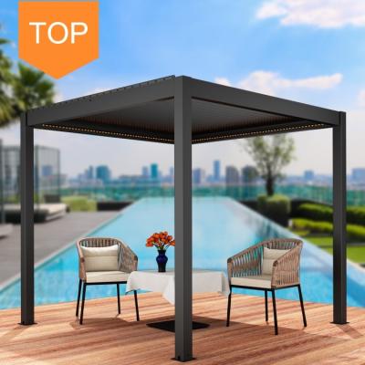 China Easily Assembled Metal Fence Panels Arches Gazebos Outdoor Aluminum Pergola for sale