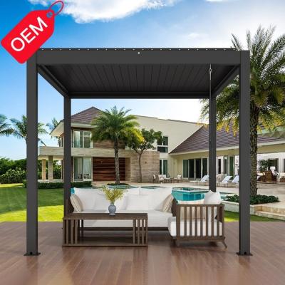 China Easily Assembled Diy Pergola Designs China Supplier Louvered Roof System Pergola Cover for sale