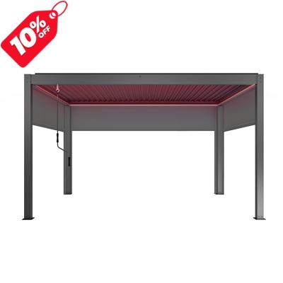 China Removable Cover For Commercial Companies 3x4m OEM Sale Manual Pergola Hot New Design Waterproof Sunroom for sale