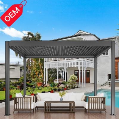 China Easily Assembled For Wholesaler Motorized Canopy Pergola Awning Cover With Remote Control for sale