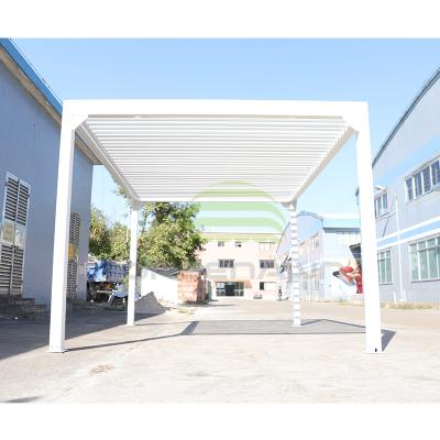 China ODM Modern Design Pergola Roof Kits Easily Assembled Bioclimatic Aluminum Louvered System for sale