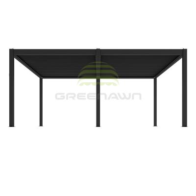 China New Arrival Outdoor Pergola Canopy Waterproof Easily Assembled Roof Motorized Arches Gazebos Aluminum Pergola for sale