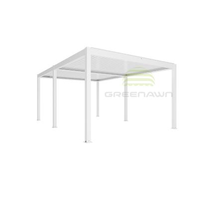 China New Style Easily Assembled Modern Outdoor Electric Canopy Pergola Canopy With Easy Assembly Roof Gazebo for sale