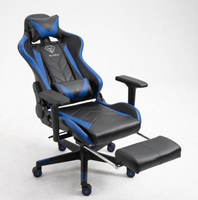 China Nice Modern New Design Price Set Racing Reclining Chair Fixing Chair With Footstool for sale