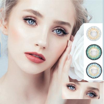 China 2021 newest three color contact lens wholesale hot sale color contact lens natural eye contacts factory 2021 023-3T new (01-03) for sale