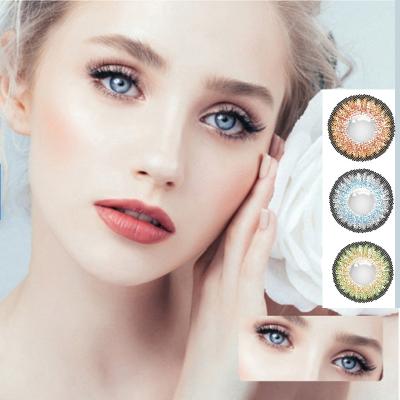 China 2021 newest hot sale 2021 natural colored three color contact lens eye contacts factory contact lenses 023-3T old natural (10-12) for sale