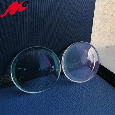 China Customized Special Shaped Thin RX Acrylic Glass Prescription Eye Bifocal Lenses With Glass for sale