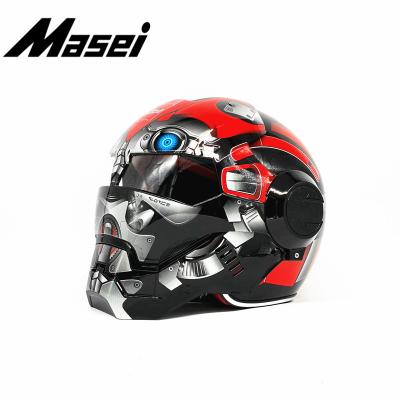 China Flip Up Retro Style Full Wearable Face Motocross Helmet Certified Motorcycle Cosplay Helmet for sale