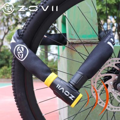 China 120Db stainless steel scooter lock chain bicycle locks and special E bike alarm lock tempered steel anti-theft alarm for sale