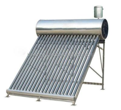 China Non-pressurized Solar Bath Stainless Steel Mini Water Heater With Auxiliary Water Tank for sale