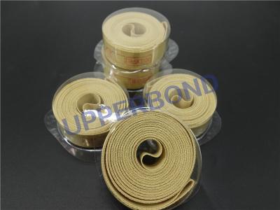 China Cigarette Transfer Conveyor Belt High Intensity Yellow Aramid Garniture Tape for sale