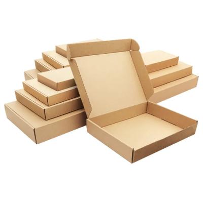 China Disposable ShunKang Cheap Price Brown Color Kraft Paper Custom Packaging Boxes For Mailing for sale