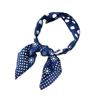 China Cotton 2021 Print Cotton Bandana Scarf 70*70 Head Neck Scarves for sale