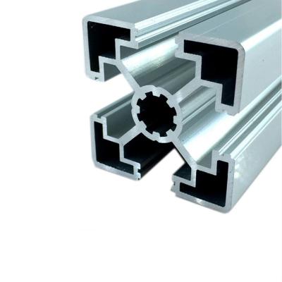 China Industry 45 T Series Slot Frame Anodized Industrial Extrusion Aluminum Profile Automation Assembly Line European Standard for sale