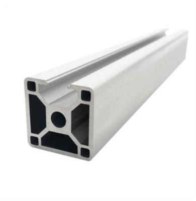 China Industrial Aluminum Square Tube Three Side Groove Sealing Frame Aquarium Profile 3030 Sealing Groove Column Three Side Profile for sale