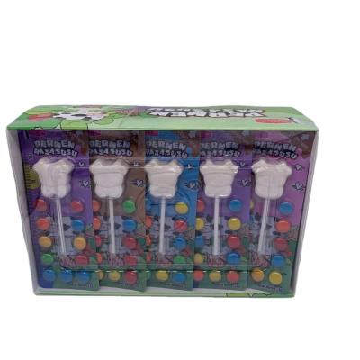 China Glucose Bullhead Milk Lollipop with Chocolate Bean for sale