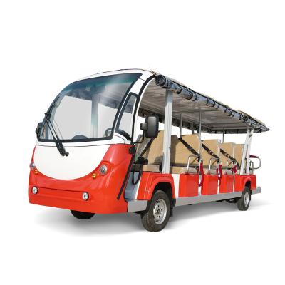 China Chinese Hot Sale 17 Seater Luxury Electric Passenger City Sightseeing Bus Sightseeing Shuttle Electric City Bus 4390*1500*2070mm for sale