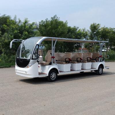 China New Model 14 Seats Electric Sightseeing Bus Enclosed Car 4390*1500*2070mm for sale