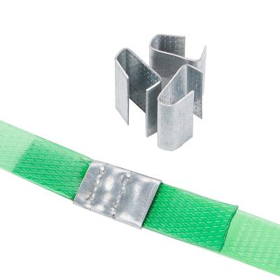 China Galvanized Packing Clip Strap Packing Metal Stainless Steel Pet Strap Buckle 1 buyer for sale