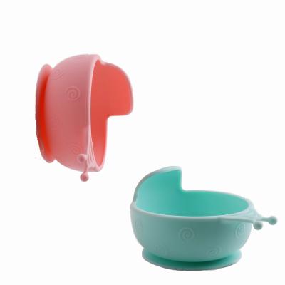 China 100% New Design Cartoon Shape Eco-friendly Food Grade Custom Silicone Baby Suction Bowl Baby Feeding Bowls for sale