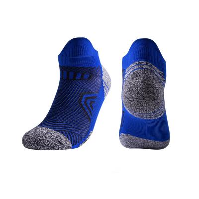 China Breathable Unisex Custom Running Socks Thick Terry Short Ankle Cushioned Sports Socks Cotton for sale