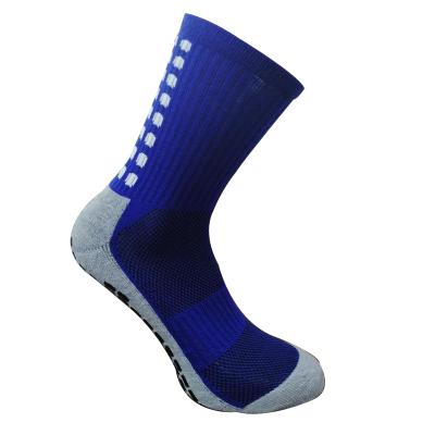 China QUICK DRY Custom Logo Football Socks Anti Slip Sports Football Grip Socks for sale