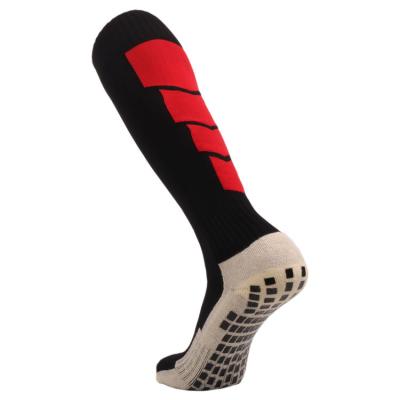 China Custom QUICK DRY Unisex Black Logo Sports Football Soccer Socks Long Handle Socks for sale