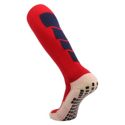 China Wholesale QUICK DRY Design Adult Mens Long Grip Cotton Anti Slip Soccer Socks Sport for sale