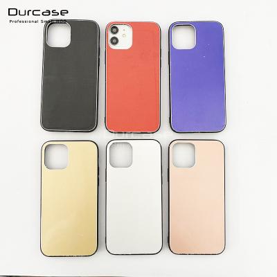 China Hot Sales Matte Aluminum Metal PC+Aluminum Hard Back Cover Phone Protective Case For iphone 11 12 pro 5.4 6.1 6.7 Max for sale