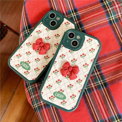 China Luxury Korean Designer TPU+Acrylic Cartoon Phone Case Cover For iPhone 13 Pro 12 Max 11 Pro Max Cute Cases for sale