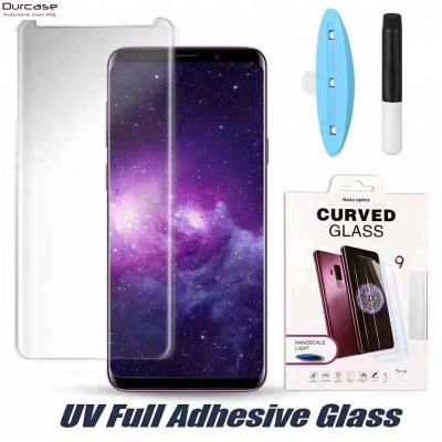 China Mobile Phone Nano UV Light Full Liquid Glue 3D Adhesive Cover Curved Edge Screen Protector Tempered Glass For Samsung S20 Note20 Ultra S10 for sale