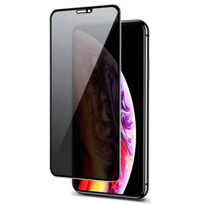 China Mobile Phone For iPhone 11 pro 7 8 Max Plus Xs Max Xr X 6s 9D Privacy Full Cover Tempered Glass Screen Protector Anti Peep Screen Protector for sale