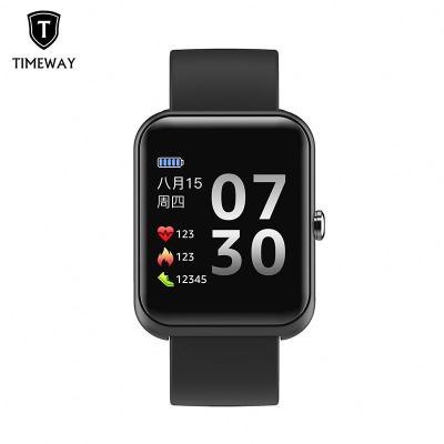 China New Heart Rate Blood Pressure Monitor Health Fitness Tracker TPU Sports Smartwatch Men Women Waterproof Wrist Watch for sale