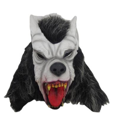 China Furry Wolf Mask Party/Daily Party/Daily Party Carnival Halloween LATEX Mask Animal Cosplay Unisex Custom Made for sale