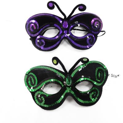 China Wholesale PVC/POLYESTER PVC/POLYESTER Carnival Butterfly Party Eye Mask For Party Supplies Mask Plastic Party for sale