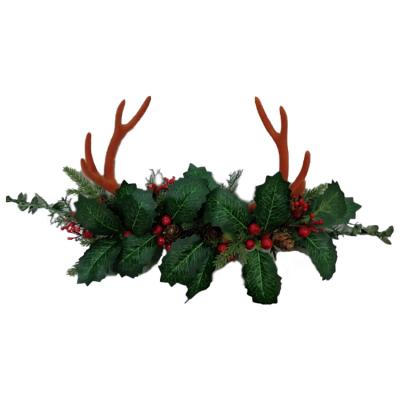 China Party Decoration Party Cosplay Decoration Supplies Leaves Pine Cones Reindeer Decoration Christmas Headband for sale